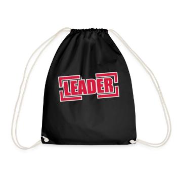 Leader - Turnbeutel - Schwarz - Vorne