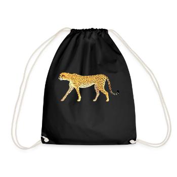 Guépard / Cheetah 01 - Sac de sport léger - noir - Devant