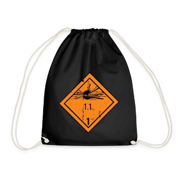 Pyro Fireworks New Year's Eve - Drawstring Bag - black - Front