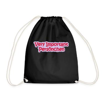 VIP Babysprüche - Turnbeutel - Schwarz - Vorne