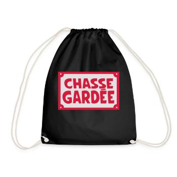 panneau chasse gardee rue humour 2002 - Sac de sport léger - noir - Devant