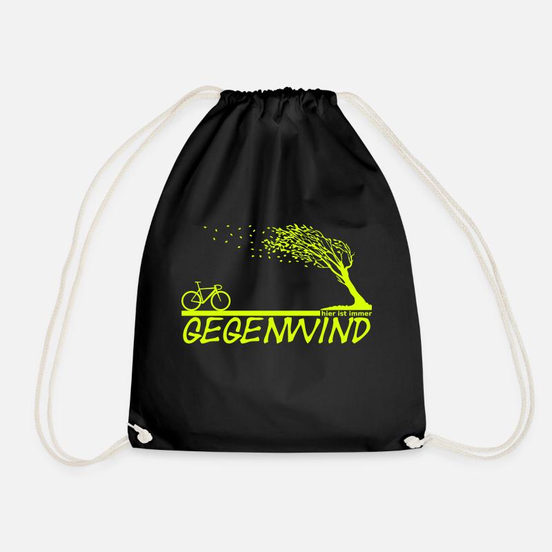 Gegenwind - Turnbeutel - Schwarz