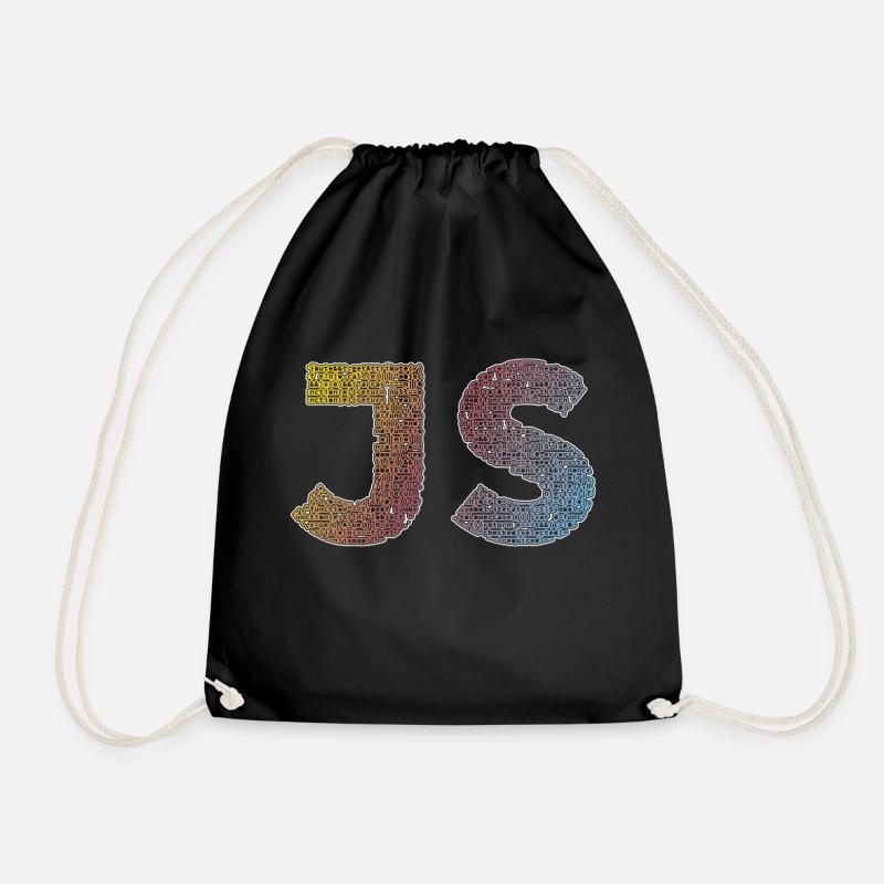 JS (JavaScript) - Turnbeutel - Schwarz