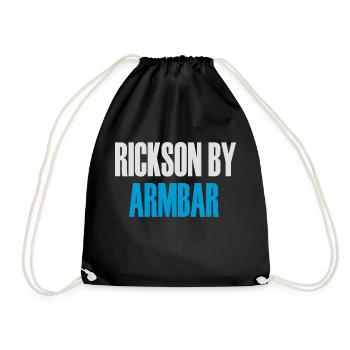 Brésilien Jiu-Jitsu Rickson par Armbar BJJ - Sac de sport léger - noir - Devant