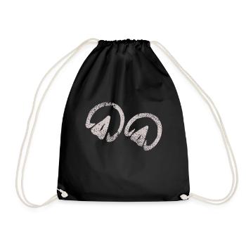 Barhuf chevaux Empreintes de sabots Drôles d’idée cadeau - Sac de sport léger - noir - Devant