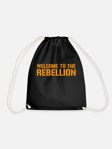 Willkommen bei der Rebellion - Turnbeutel - Schwarz