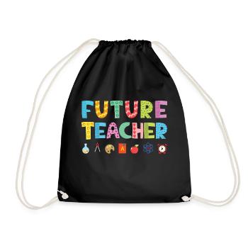 Future Teacher - Turnbeutel - Schwarz - Vorne