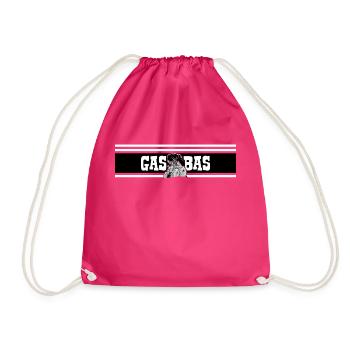 IH GAS BAS schwarz - Turnbeutel - Fuchsia - Vorne