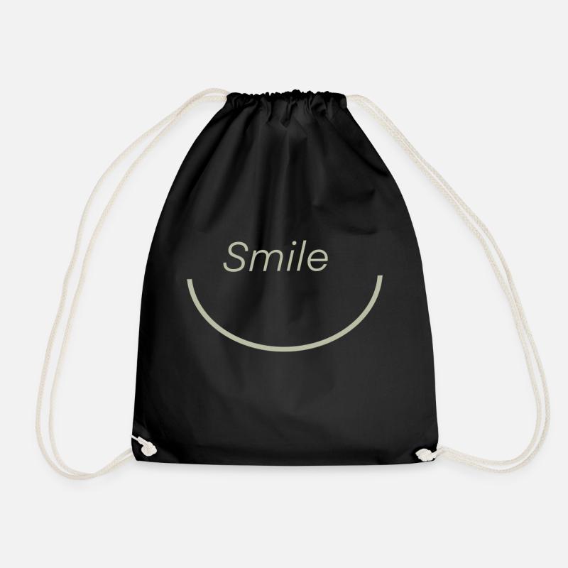 smile - Turnbeutel - Schwarz