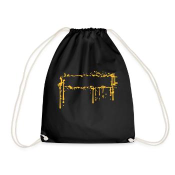 Urine Dirt Frame - Drawstring Bag - black - Front