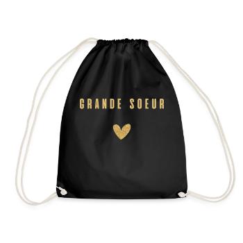 grande sœur - Sac de sport léger - noir - Devant