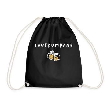 Saufkumpane - Turnbeutel - Schwarz - Vorne
