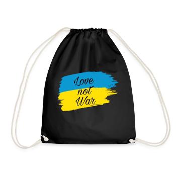 Ukraine - Turnbeutel - Schwarz - Vorne