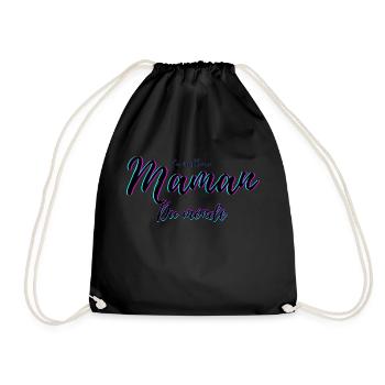 La meilleure maman du monde - Sac de sport léger - noir - Devant