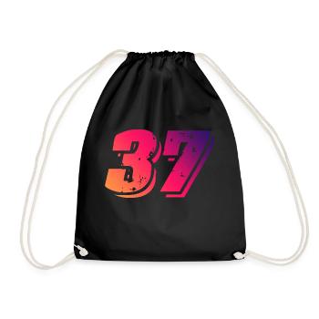37 Symbole numérique - Sac de sport léger - noir - Devant