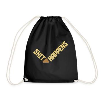 La merde arrive la citation d’humour - Sac de sport léger - noir - Devant