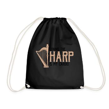 Conceptions de harpiste pour conceptions de harpiste - Sac de sport léger - noir - Devant