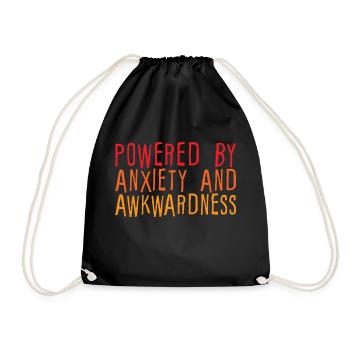 Propulsé par l’anxiété et la maladresse 3 - Sac de sport léger - noir - Devant