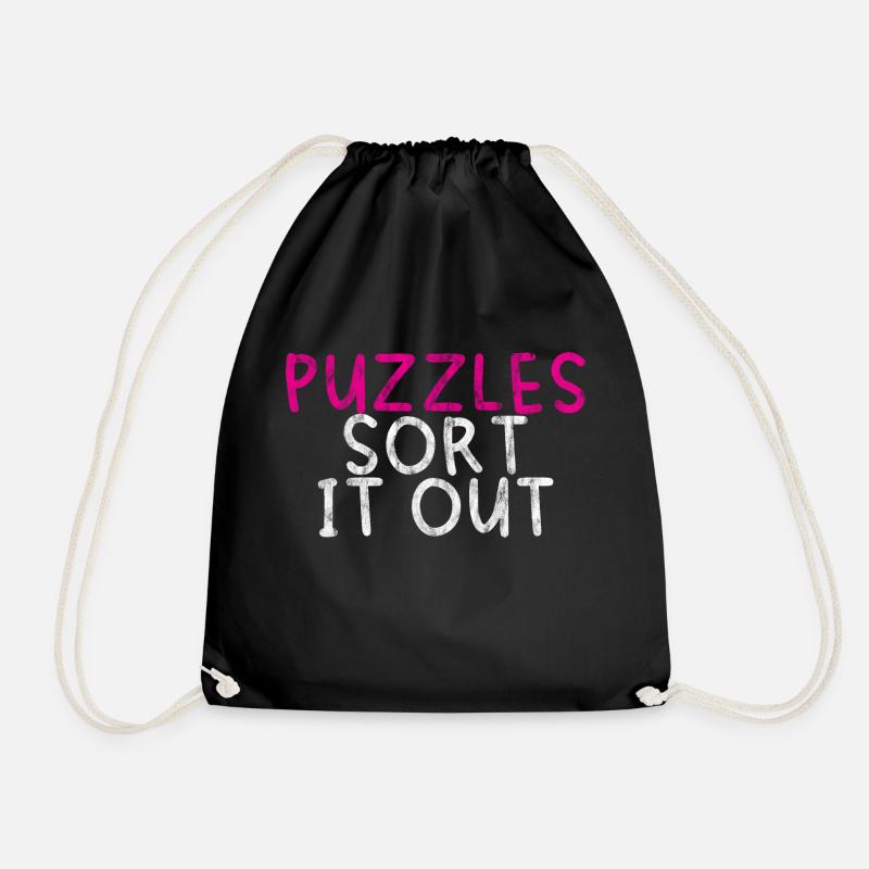 Puzzlers Sort It Out 2 - Turnbeutel - Schwarz