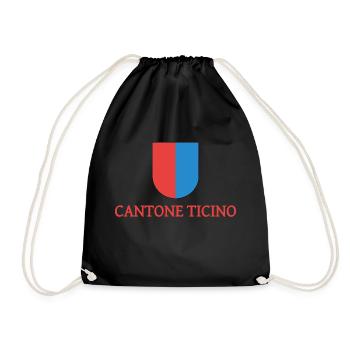 Kanton Tessin - Turnbeutel - Schwarz - Vorne