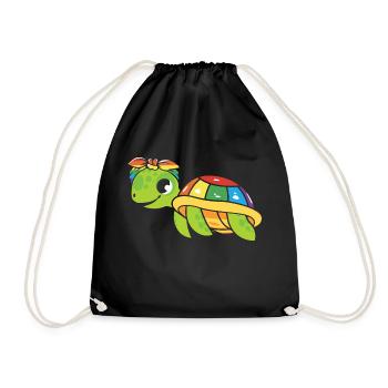 Tortue De mer Tortue eau de mer LGBTQ+ - Sac de sport léger - noir - Devant