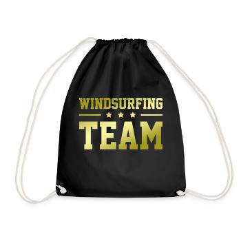 Windsurfing Team - Turnbeutel - Schwarz - Vorne
