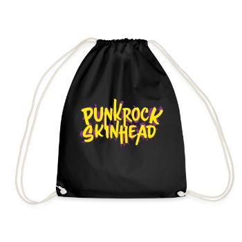 Punkrock Skinhead - Turnbeutel - Schwarz - Vorne