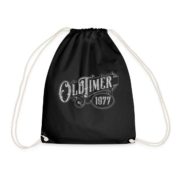 Oldtimer - Turnbeutel - Schwarz - Vorne