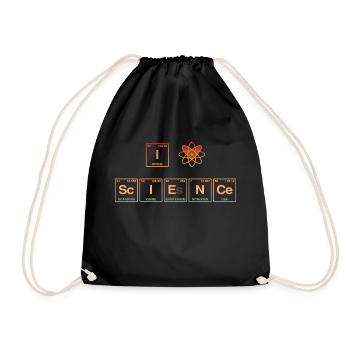 I LOVE SCIENCE - Système de perdiode d’éléments - Sac de sport léger - noir - Devant