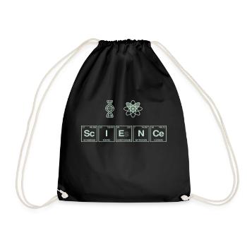 I LOVE SCIENCE - Système de perdiode d’éléments - Sac de sport léger - noir - Devant