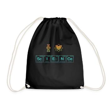 I LOVE SCIENCE - Science Symbols - Drawstring Bag - black - Front
