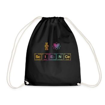I LOVE SCIENCE - Science Symbols - Drawstring Bag - black - Front