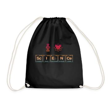 I LOVE SCIENCE - Science Symbols - Drawstring Bag - black - Front