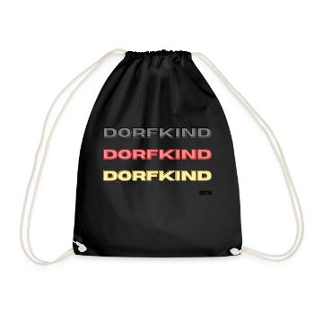 Dorfkind Ostw 2 - Turnbeutel - Schwarz - Vorne