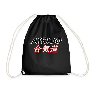 Aikido - Drawstring Bag - black - Front
