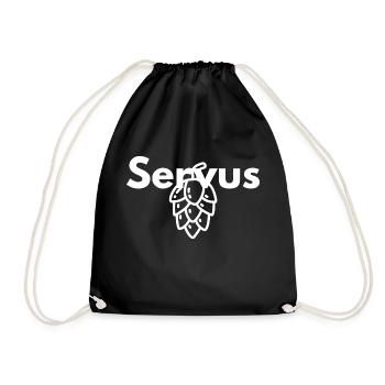 Servus - Turnbeutel - Schwarz - Vorne
