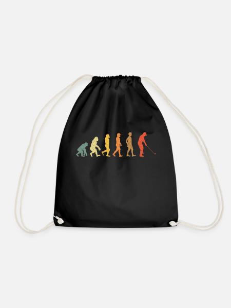Golf Evolution vitage retro - Turnbeutel - Schwarz