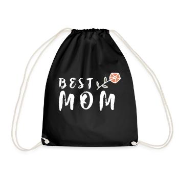 Meilleure fête des mères Meilleur cadeau maman Fleur - Sac de sport léger - noir - Devant