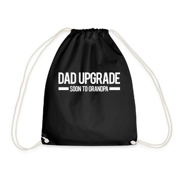 Daddy will soon become grandpa - Drawstring Bag - black - Front