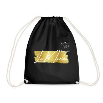 Team de la mariée gold - Sac de sport léger - noir - Devant