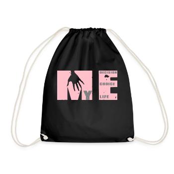 Finding My Course: Choice, Decision, Life - Drawstring Bag - black - Front