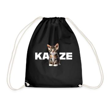 Katze - Für alle die Katzen lieben und das Ze - Turnbeutel - Schwarz - Vorne
