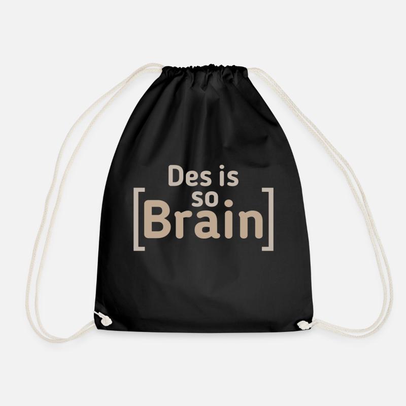 Youth Language Saying - Drawstring Bag - black