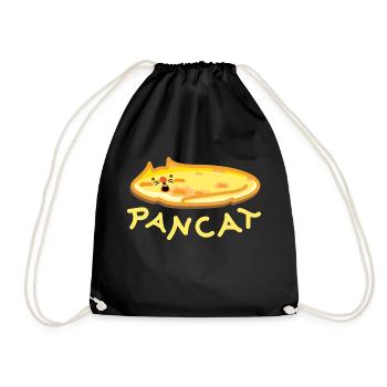 Chat aux crêpes - Sac de sport léger - noir - Devant
