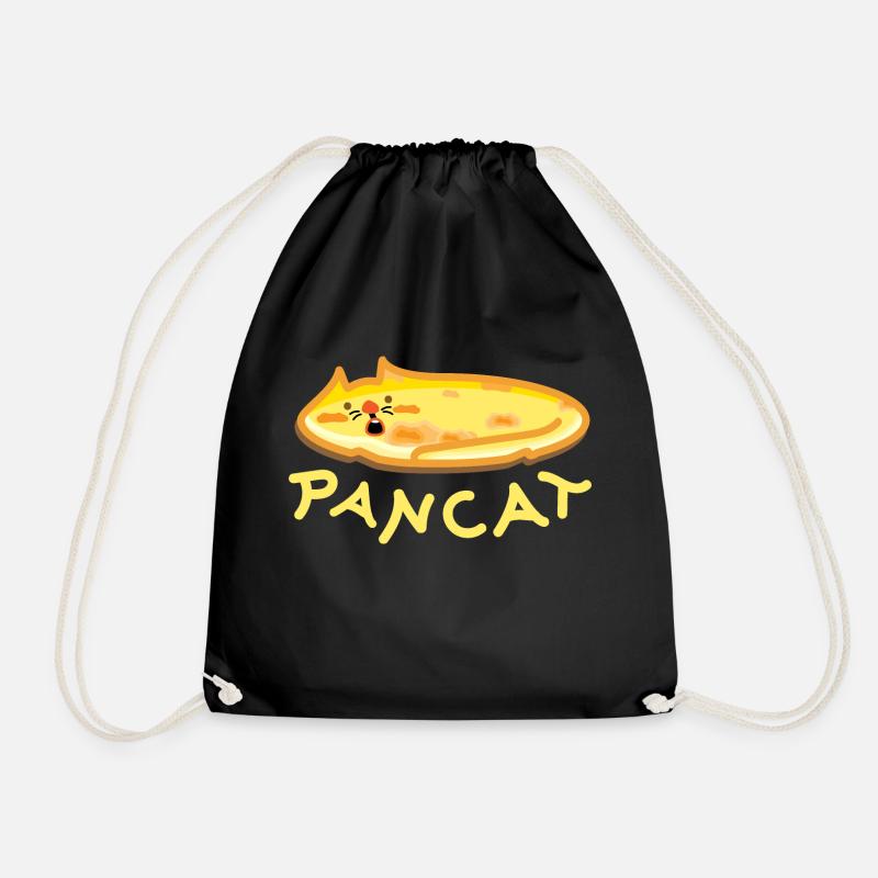Pancake Katze - Turnbeutel - Schwarz