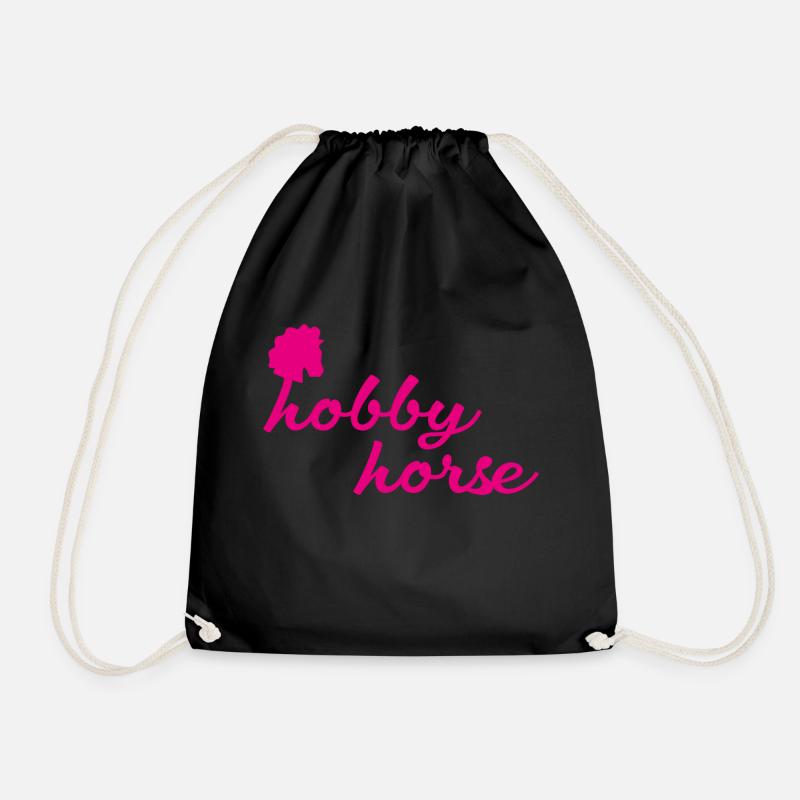Hobby Horse logo - Turnbeutel - Schwarz