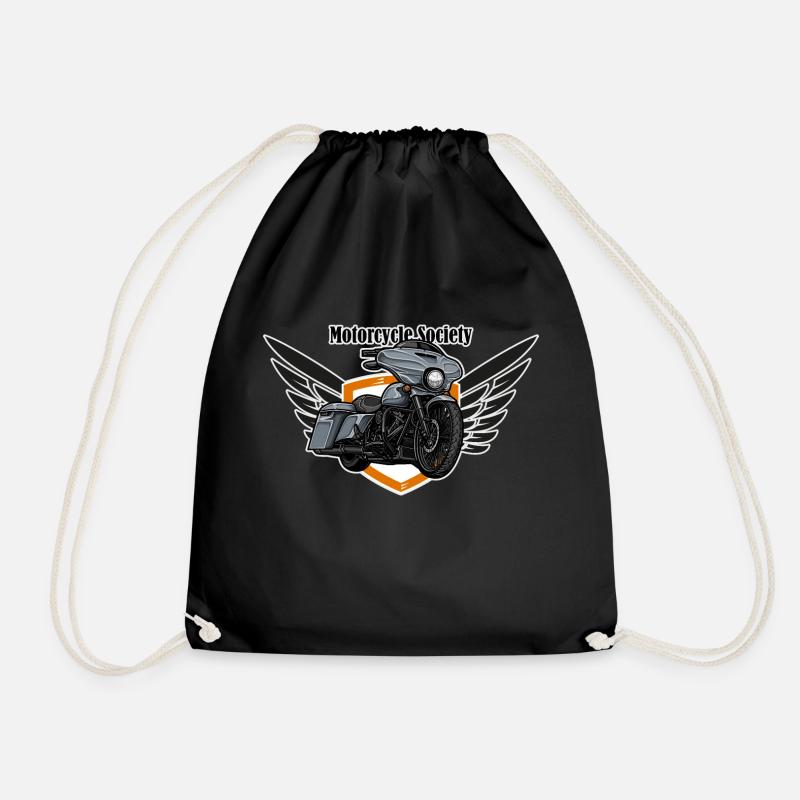 Chopper // Custom // Motorrad - Turnbeutel - Schwarz