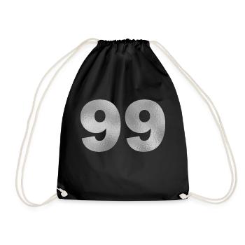Birthday 99 years - Drawstring Bag - black - Front