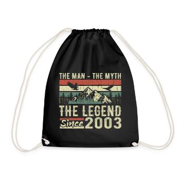 Retro 2003 Vintage - Cadeau D’anniversaire 2003 - Sac de sport léger - noir - Devant
