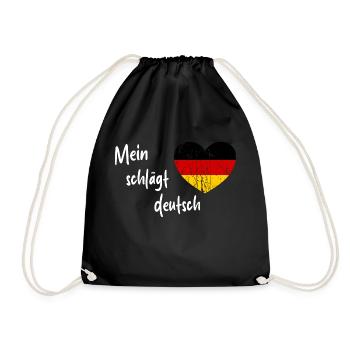 Die Wahl für Deutschland - Turnbeutel - Schwarz - Vorne